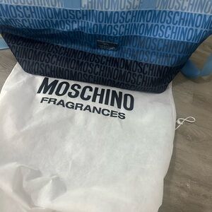 Moschino Blue Gradient Logo Bag